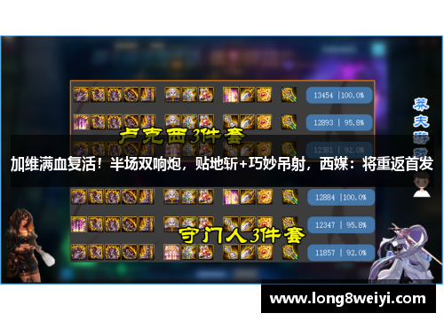 加维满血复活！半场双响炮，贴地斩+巧妙吊射，西媒：将重返首发